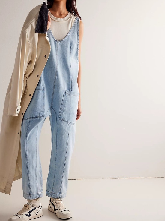 Free People Pants - FP high roller jumpsuit